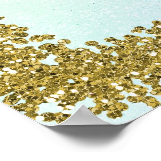 Unicorn Prinzessin Diva Iridescent Rainbow Pastel Poster (Ecke)