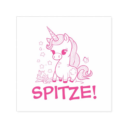 Unicorn Puffer für Lehrer und Motivation Permastempel (Design)