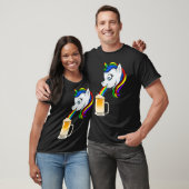Unicorn Puke Rainbow Beer Funny Drink PBV T-Shirt (Unisex)