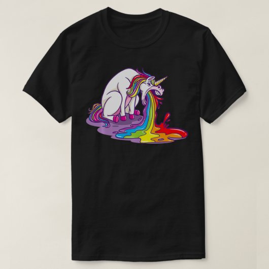 Unicorn Puking Rainbow Pullover (Design vorne)