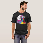 UNICORN Puking Unicorns b day gift T-Shirt (Vorne ganz)