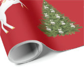 Unicorn Pulling Weihnachts-Weihnachtsgeschenke für Geschenkpapier (Rolleneckpunkt)