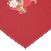 Unicorn Pulling Weihnachts-Weihnachtsgeschenke für Tischdecke (Schrägansicht)