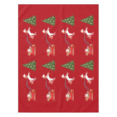 Unicorn Pulling Weihnachts-Weihnachtsgeschenke für Tischdecke (Vorderseite)