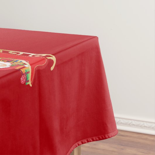 Unicorn Pulling Weihnachts-Weihnachtsgeschenke für Tischdecke (Beispiel)