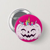 Unicorn Pumpkin Button (Vorne & Hinten)