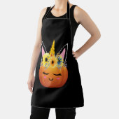 Unicorn Pumpkin Halloween Erntedank Gift Schürze (InSitu)