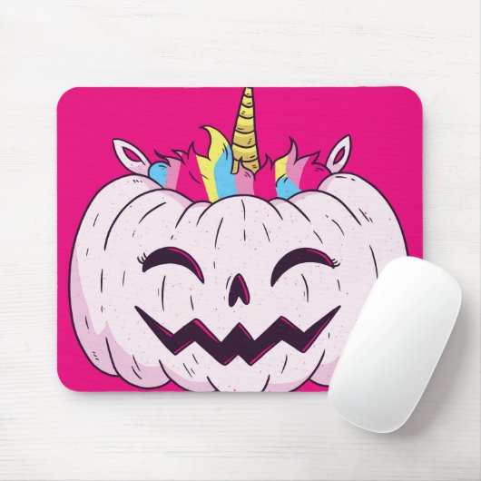 Unicorn Pumpkin Mousepad (Mit Mouse)
