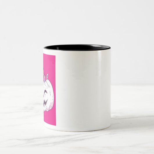 Unicorn Pumpkin Zweifarbige Tasse (Mittel)