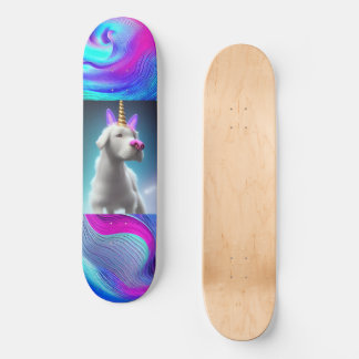 Unicorn Puppy Art auf Skateboard für Junge