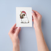 Unicorn Puppy | Niedlicher Mops Dog Lover Gift Flyer (Gruppe)