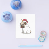 Unicorn Puppy | Niedlicher Mops Dog Lover Gift Flyer (Einzeln)