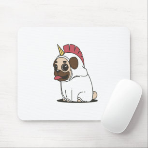 Unicorn Puppy   Niedlicher Mops Dog Lover Gift Mousepad