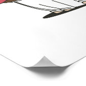 Unicorn Puppy | Niedlicher Mops Dog Lover Gift Poster (Ecke)