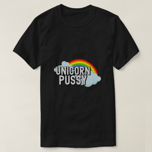 Unicorn Pussy Adult Apparel Ehefrau Girlfriend Val T-Shirt (Design vorne)