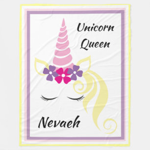 Unicorn Queen Fleecedecke