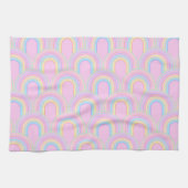 Unicorn Rainbow Arch Minimal 2a Geschirrtuch (Horizontal)
