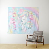 Unicorn Rainbow Baby Shooting Backrop Banner Wandteppich (Beispiel (Horizontal))