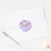 Unicorn Rainbow Birthday Invitation Sticker (Umschlag)