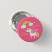 Unicorn Rainbow Button (Vorne & Hinten)