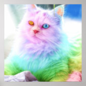 Unicorn Rainbow Cat Poster (Vorne)
