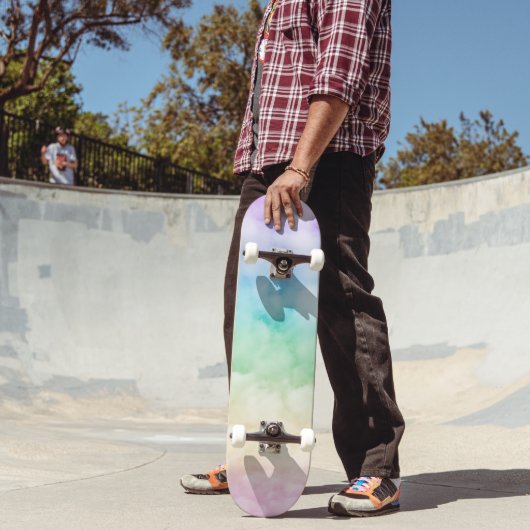 Unicorn Rainbow Clouds #2 #wall #art Skateboard (Außenbereich 2)