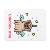 Unicorn Rainbow Dog Magnet (Horizontal)