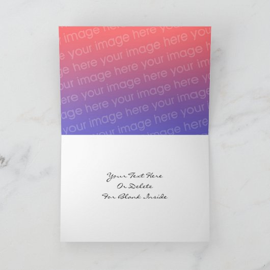 Unicorn Rainbow Fantasy Art Foto Card Karte (Innenseite)