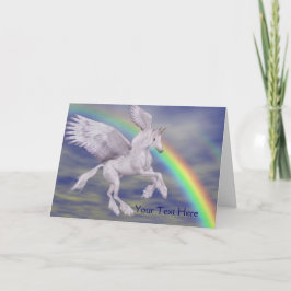 Unicorn Rainbow Fantasy Art Foto Card Karte
