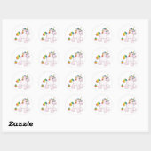 Unicorn Rainbow Gekackt - Stickers (Blatt)