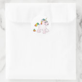 Unicorn Rainbow Gekackt - Stickers (Tasche)