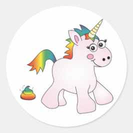 Unicorn Rainbow Gekackt - Stickers
