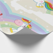 Unicorn Rainbow Geschenkpapier (Ecke)