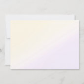 Unicorn Rainbow Glitzern Gold Birthday Foto Einladung (Rückseite)