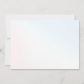 Unicorn Rainbow Glitzern Gold Birthday Foto Einladung (Rückseite)