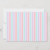 Unicorn Rainbow Glitzern Gold Einladung (Rückseite)