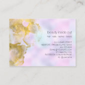 *~* Unicorn Rainbow Holograghic Pastel Beauty AP1 Visitenkarte (Rückseite)