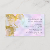 *~ Unicorn Rainbow Holograghic Pastel Beauty AP1 Visitenkarte (Rückseite)