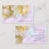 *~ Unicorn Rainbow Holograghic Pastel Beauty AP1 Visitenkarte (Vorne/Hinten)