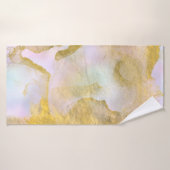 *~* Unicorn Rainbow Holograghic Pastel Gold AP1 Badehandtuch (Badehandtuch)