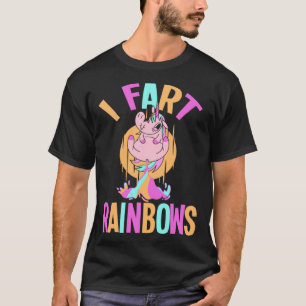 Unicorn Rainbow I Furz Rainbows 2 T-Shirt