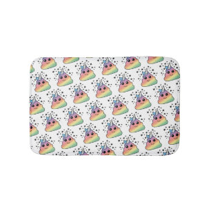 Unicorn Rainbow Kackend Emoji Badematte