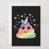 Unicorn Rainbow Kackend Emoji Kawaii Feiertagskarte (Vorderseite)