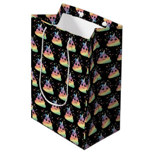 Unicorn Rainbow Kackend Emoji Kawaii Mittlere Geschenktüte