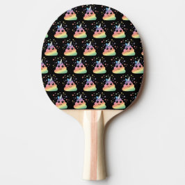 Unicorn Rainbow Kackend Emoji Kawaii Tischtennis Schläger