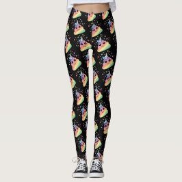 Unicorn Rainbow Kackend Emoji Leggings