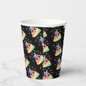 Unicorn Rainbow Kackend Emoji Pappbecher (Rechts)