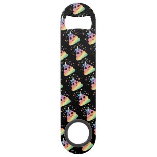 Unicorn Rainbow Kackend Emoji Speed Flaschenöffner