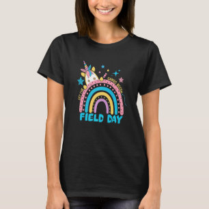 Unicorn Rainbow Ließ The Games Begin Field Day 202 T-Shirt