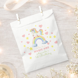 Unicorn Rainbow Magic Eins Geburtstag Geschenktütchen